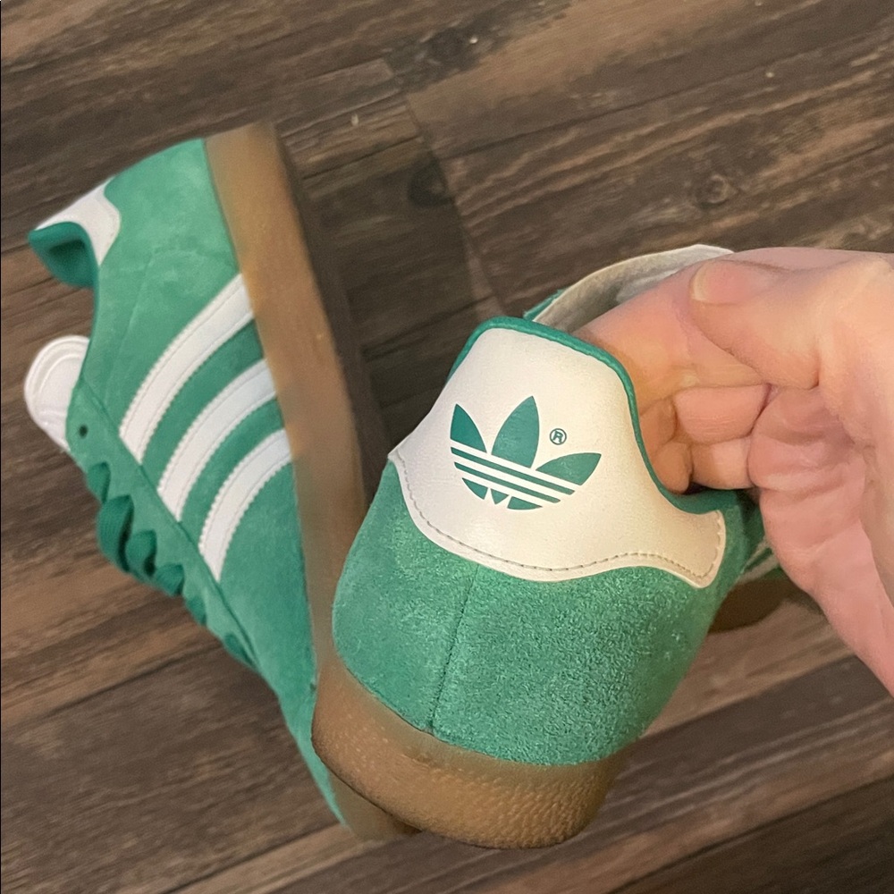 adidas Originals Gazelle Shoes, Green Court Gum - Picture 10 of 16